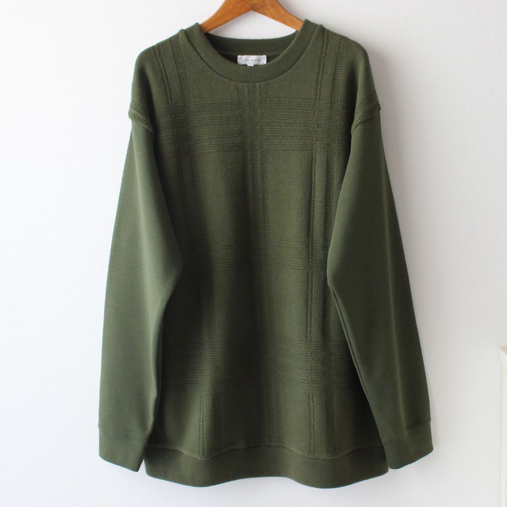 【Lサイズ】新品タケオキクチ THE SHOP TK フロントニット プルオーバー カーキ拍卖