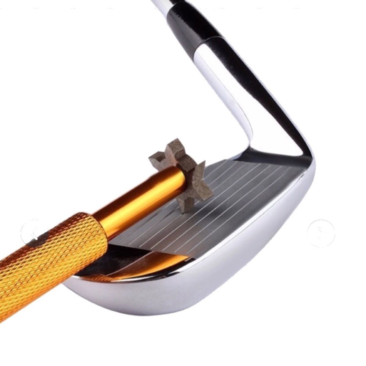 溝リペアツール(ゴールド)6ブレード アイアン ウェッジ用 新品!拍卖