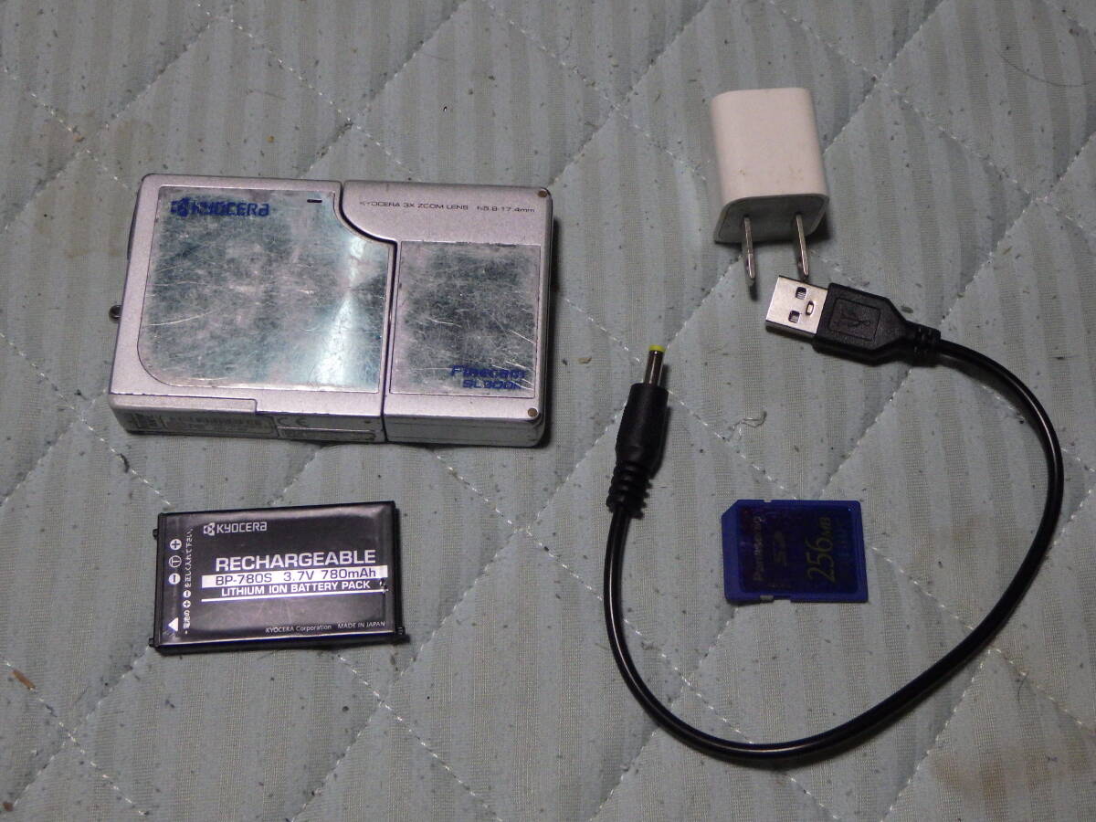 送料無料 京セラ SL300R Finecam KYOCERA デジタルカメラ 少し難拍卖