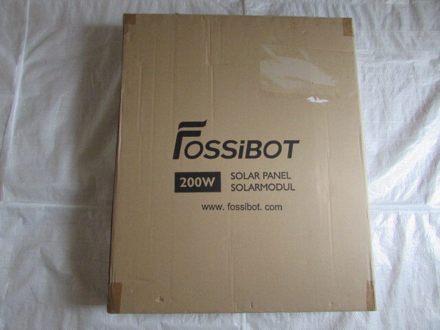 送料無料 未使用 箱入り fossibot ソーラーパネル 200W 最先端 高品質 単結晶 シリコン パネル ポータブル電源へ簡単充電 付属コード有拍卖