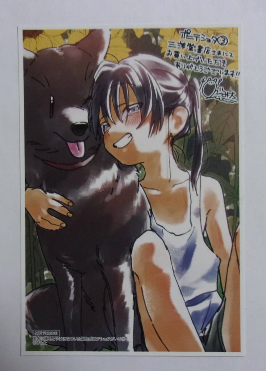 【イラストカード】【三洋堂書店購入特典】 田舎に帰るとやけになついた褐色ポニテショタがいる! 3巻特典 びみ太/KADOKAWA 非売品拍卖