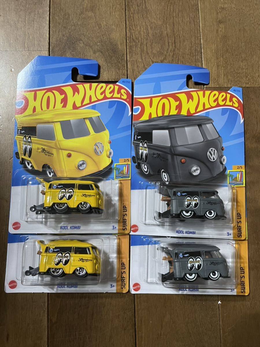 送料込各2台セット ホットウィール KOOL KOMBI ワーゲン クールコンビ hotwheels vw mooneyes MQQN EYES ムーンアイズ拍卖