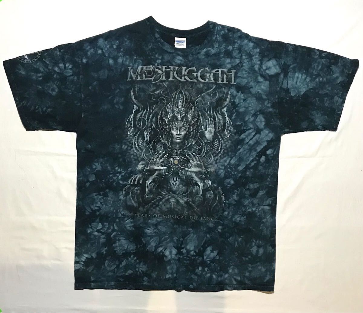 ROCK Tee【MESHUGGAH/2014 NORTH AMERICAN TOUR】サイズXXL/メシュガー/ツアーT/ネイビータイダイ/metal拍卖
