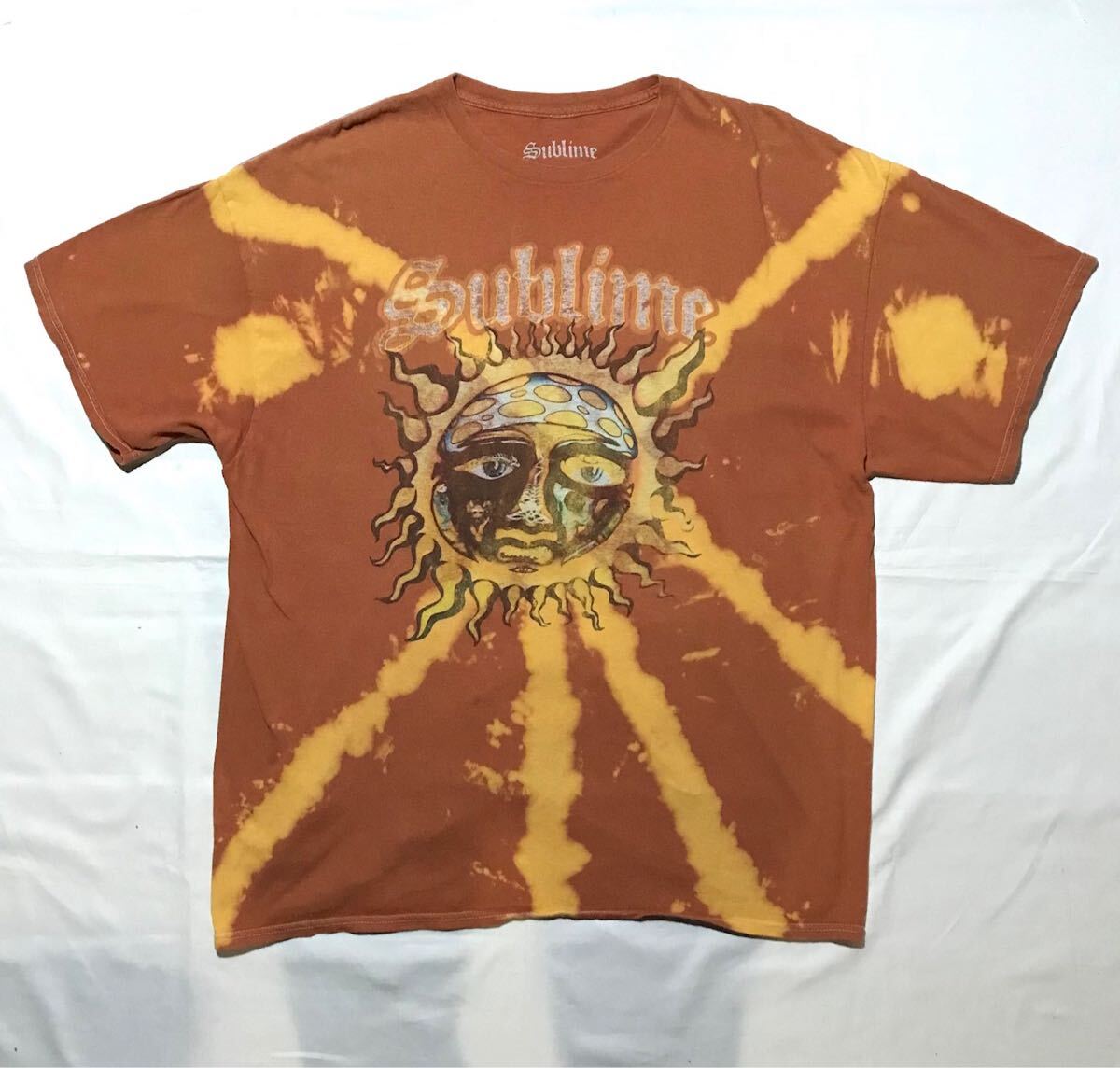 ROCK Tee【SUBLIME】サイズXL/サブライム/オレンジ/タイダイ拍卖