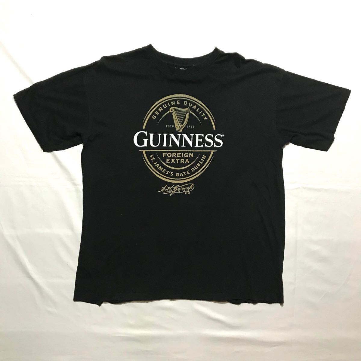 Tシャツ 【GUINNESS】サイズL/ギネスビール/BEER/アイリッシュビール/企業Tee拍卖