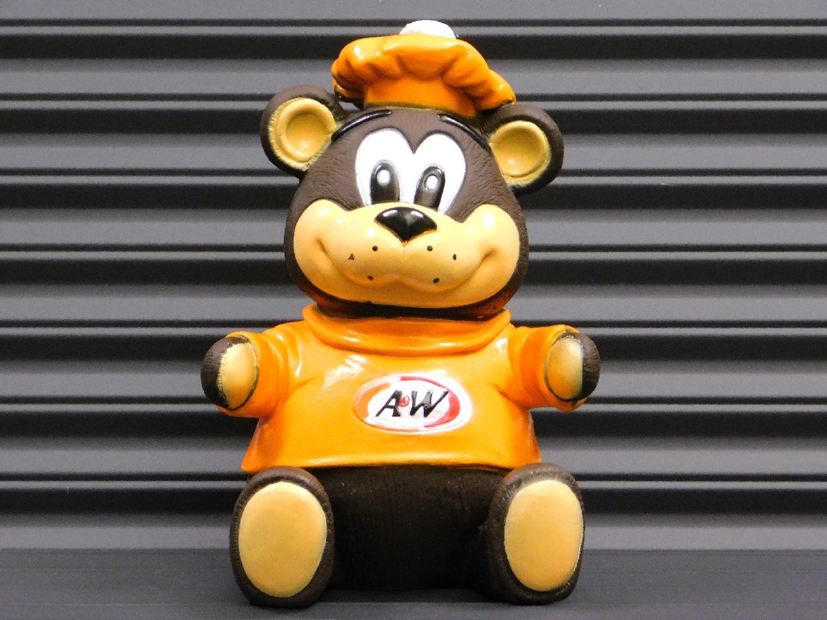 【A&W・ルーティ】※《ソフビバンク》 グレートルートベア アメリカン雑貨 フィギュア コインバンク 貯金箱拍卖