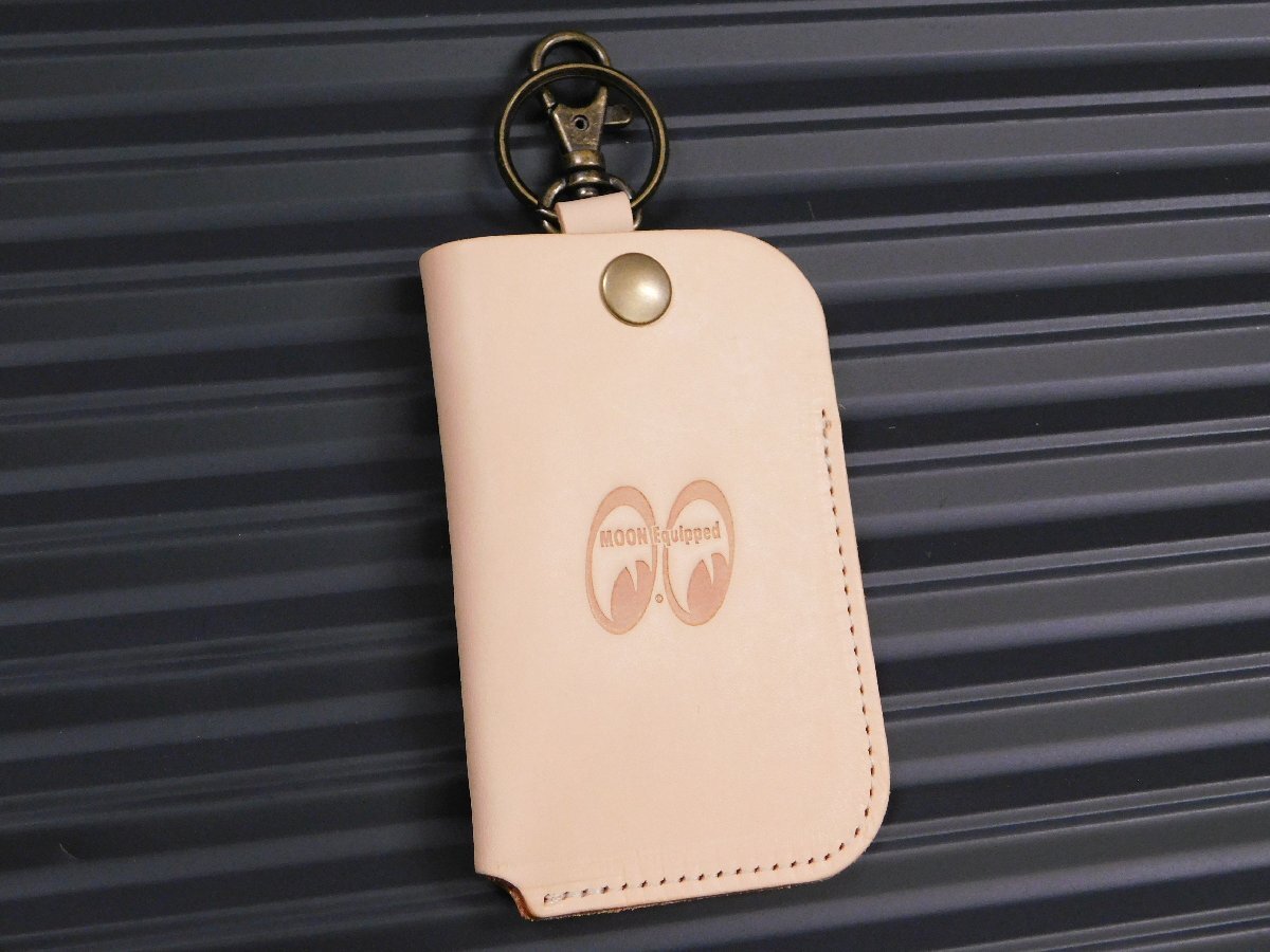 ◆送料\185◆【MOON Equipped・ムーンイクイップド】※《スマートキーホルダー/ナチュラル》 MKR188 キーケース 本革拍卖