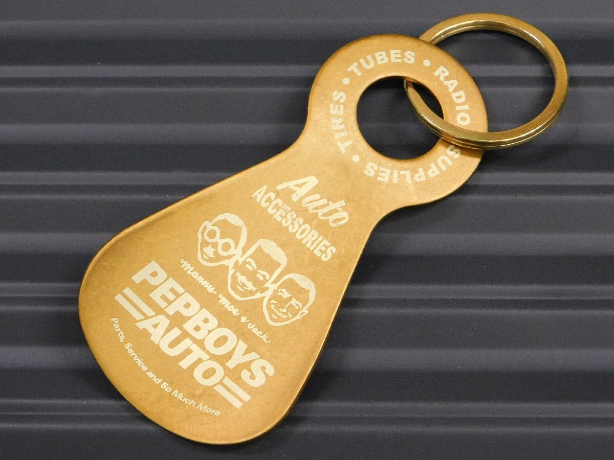 ◆送料\140◆【真鍮製・シューホーンキーリング】※《PEP BOYS・ペップボーイズ》 靴べら キーホルダー拍卖