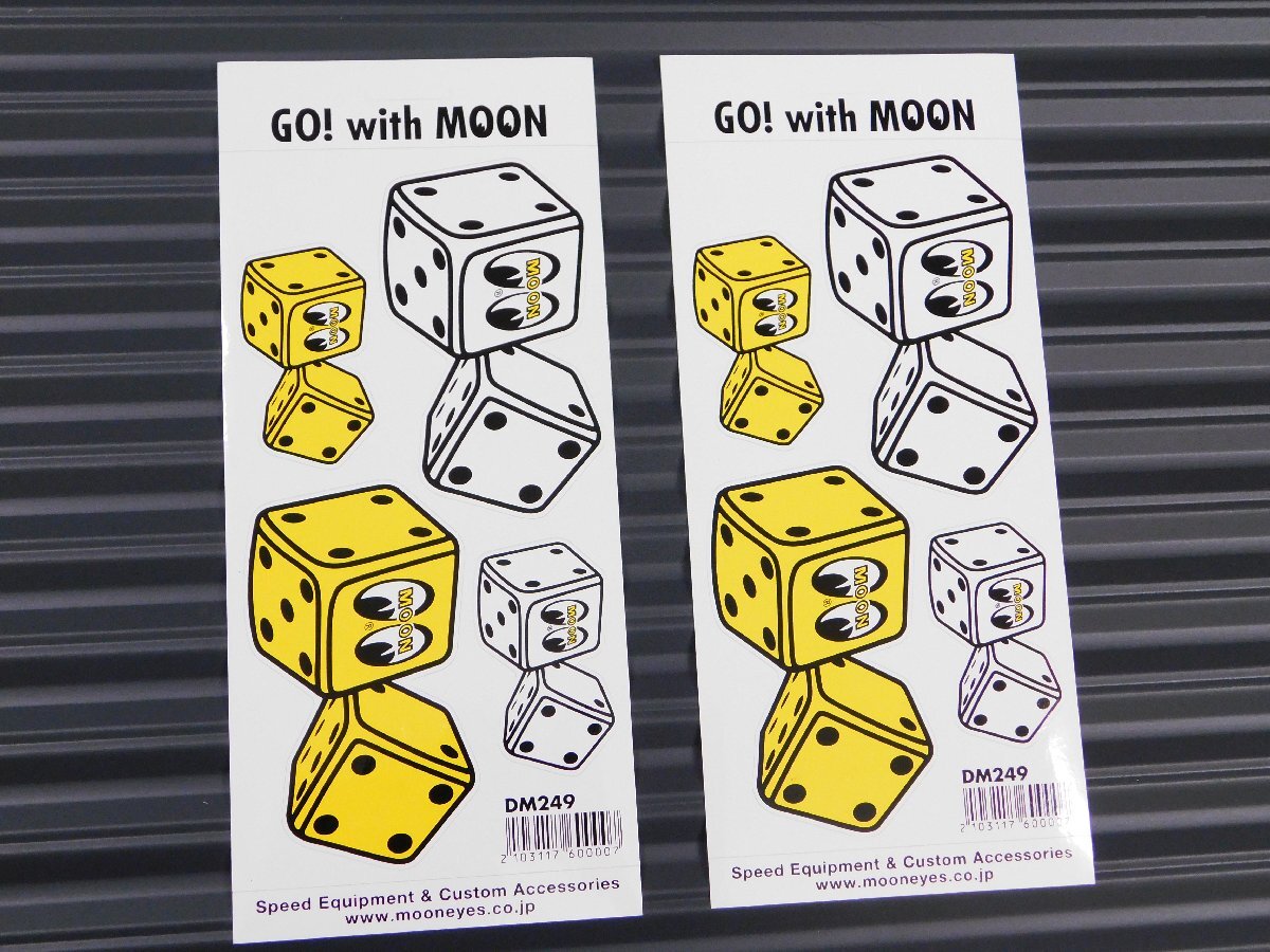 ◆送料\110◆【MOONEYES・ムーンアイズ】※《8ダイスステッカー / 2枚セット》 DM249 ファジーダイスステッカー拍卖
