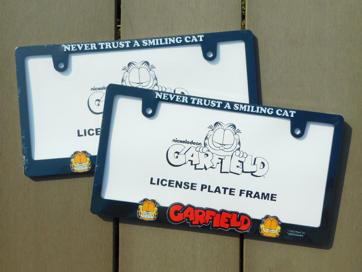 ◆送料無料◆【GARFIELD・ガーフィールド】※《ライセンスプレートフレーム / 2枚セット》 新基準対応拍卖