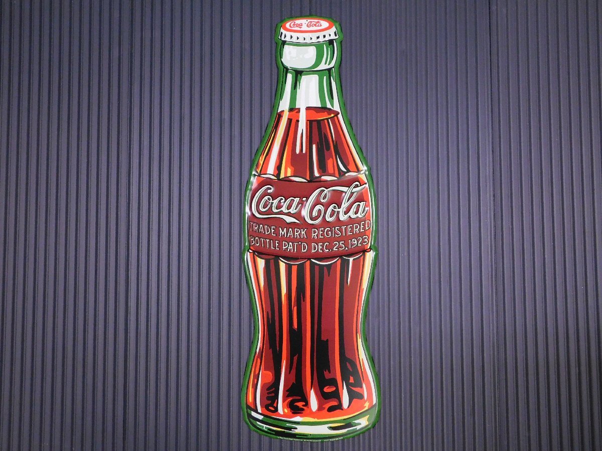 【Coca-Cola・コカ コーラ②】※《エンボスメタルサイン 895×290mm》 USA製造 アメリカン雑貨 エンボス看板 ブリキ看板 161拍卖