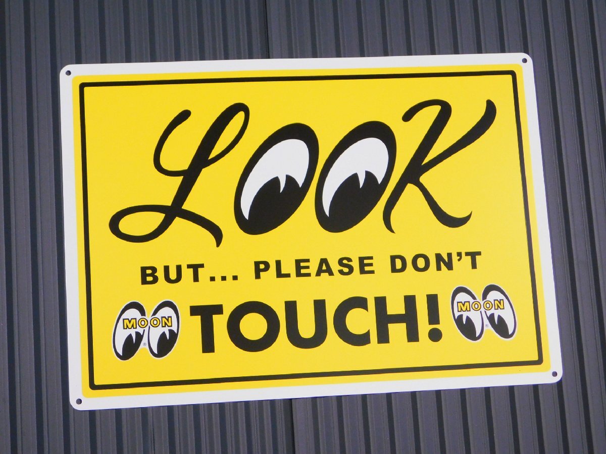 【MOONEYES・ムーンアイズ】※《サインプレート /見て、でも触らないで》 MG816LO サイン看板 サインボード拍卖