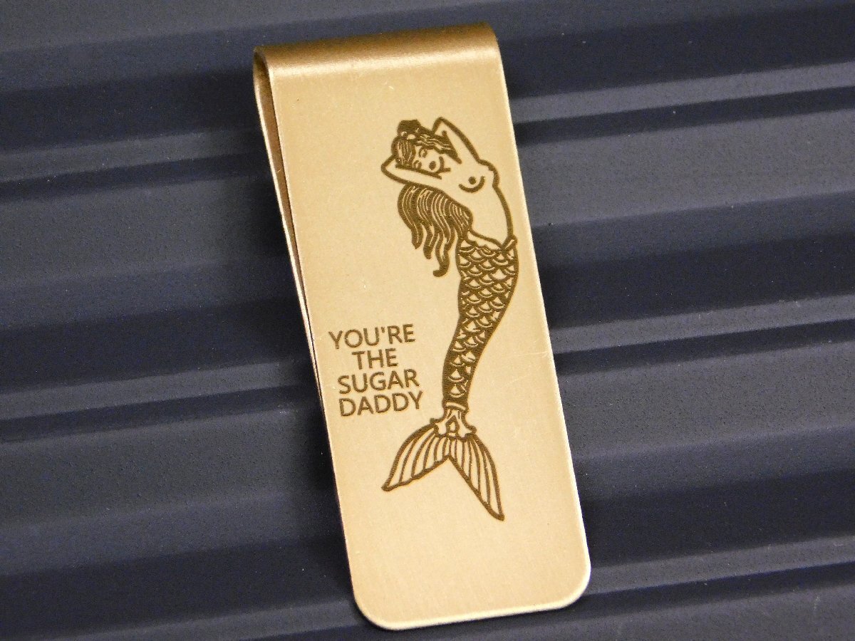 【USA ヴィンテージ マネークリップ】※《ピンナップガール / MERMAID》 真鍮製 アメリカン雑貨拍卖