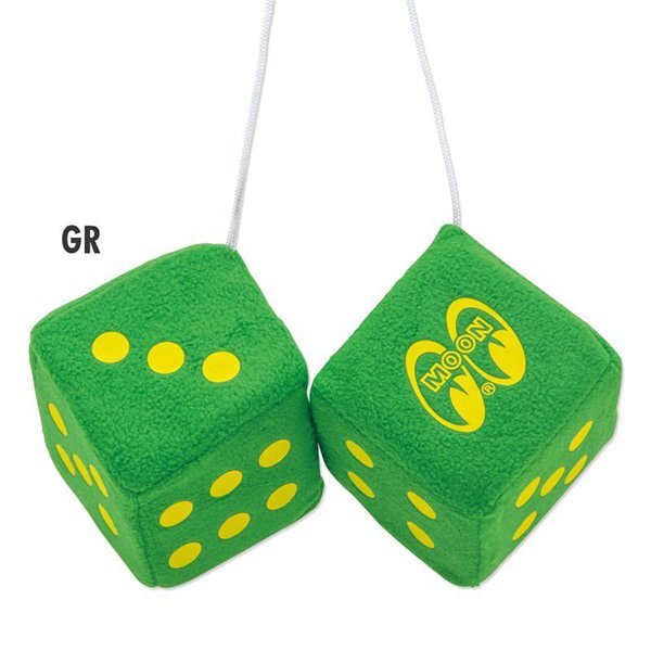 ◆送料無料◆【MOONEYES・ムーンアイズ】※《ファジーダイス / グリーン】 MG878GR ルームミラーアクセサリー拍卖