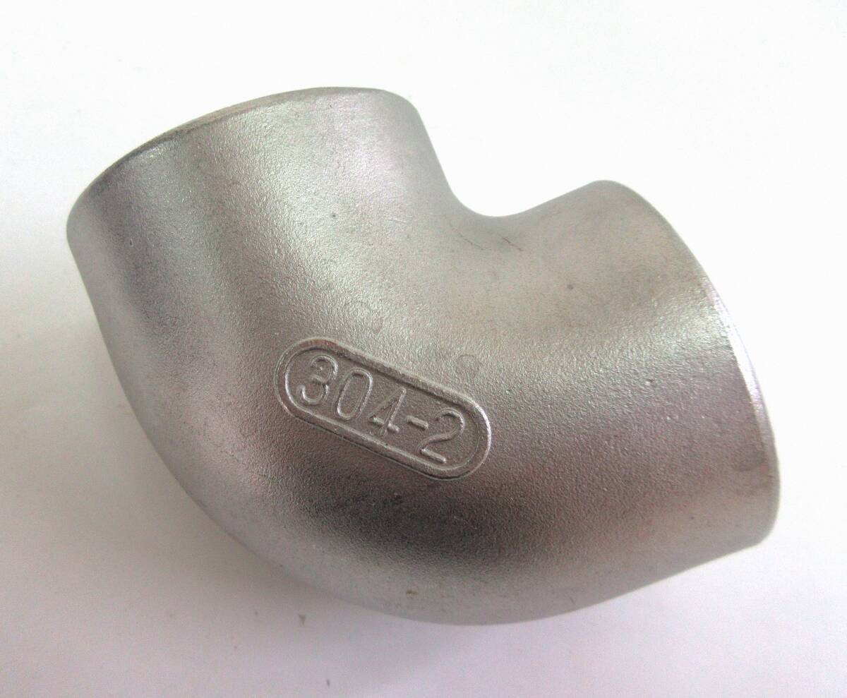 未使用品在庫処分 SUS304エルボ2” ネジ込み式管継手ステンレスエルボ2B(50A)拍卖
