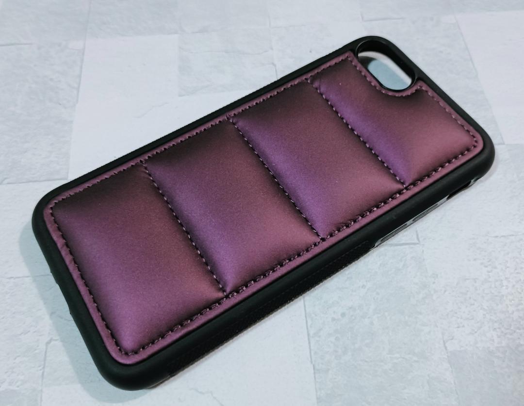 もこもこ iPhone7/8/SE スマホケース クッション キルティング 深紅拍卖