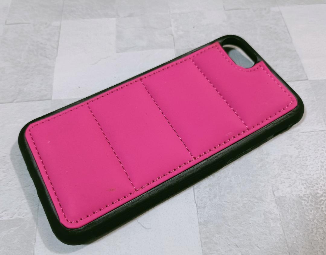 もこもこ iPhone7/8/SE スマホケース クッション キルティング 赤色拍卖