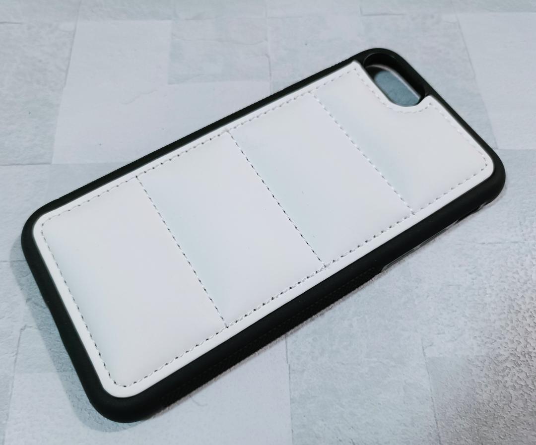 もこもこ iPhone7/8/SE スマホケース クッション キルティング 白色拍卖