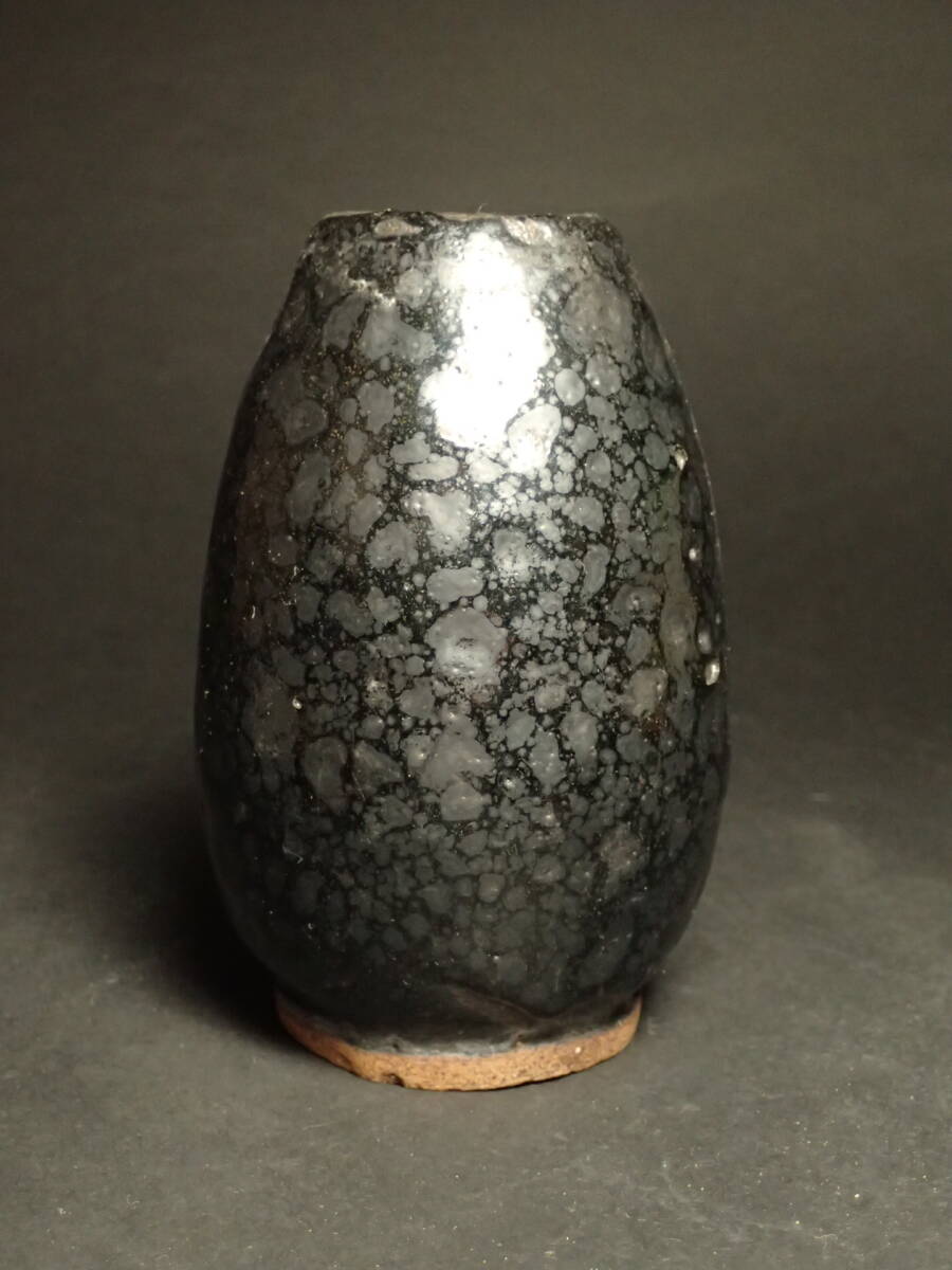 S316 油滴天目 時代 天目釉花瓶 中国古玩 朝鮮美術 骨董品 時代品 美術品 古美術品拍卖