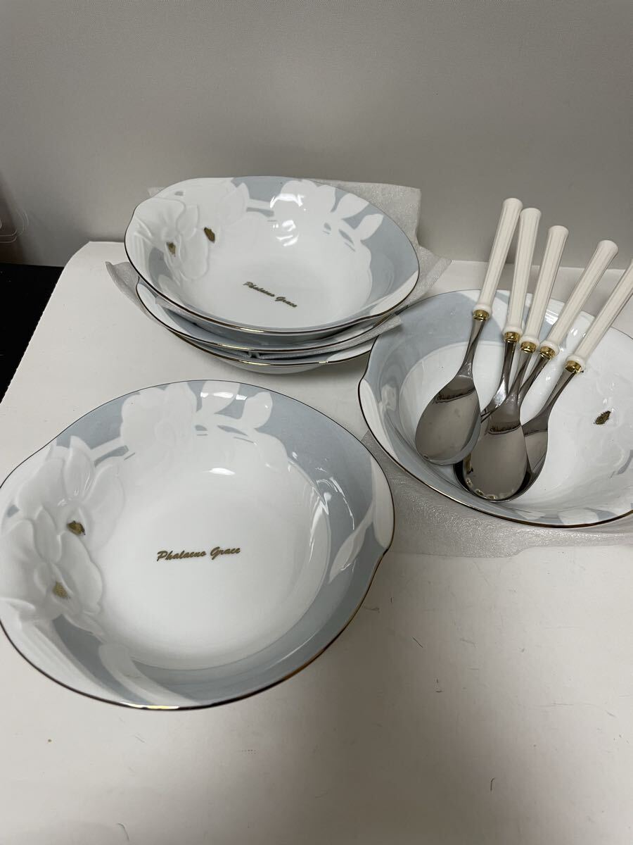 KURIYAMA 食器セット ボウル5個 スプーン5本 20250913拍卖