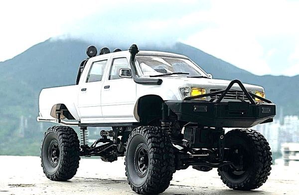 【完成品・RTR】WPL C64-1 2.4GHz 1/16 ハイラックス ダブルキャブ タイプラジコン 4WD 白 ☆ピックアップトラック ☆クローラーラジコン拍卖