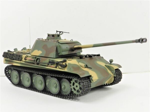 【赤外線バトルシステム付 対戦可能 塗装済み完成品戦車ラジコン】 Heng Long Ver.7.0 2.4GHz 1/16 戦車ラジコン パンサーG 3879-1拍卖