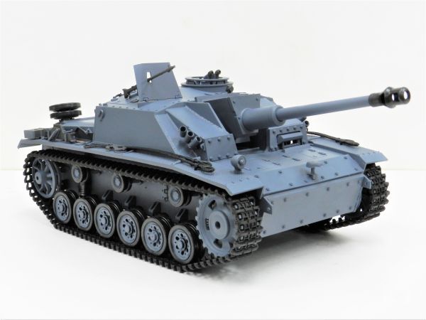 【赤外線バトルシステム付 対戦可能 塗装済み完成品戦車ラジコン】 Heng Long Ver.7.0 2.4GHz 1/16 戦車ラジコン III号突撃砲 F8型 3868-1拍卖