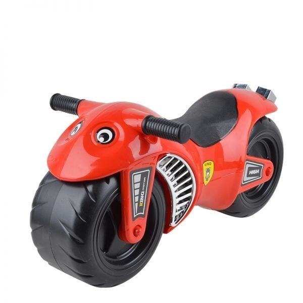 ☆車輪が太いので安定走行! レーサーバイクタイプ キックバイク 赤 ☆足蹴りバイク拍卖
