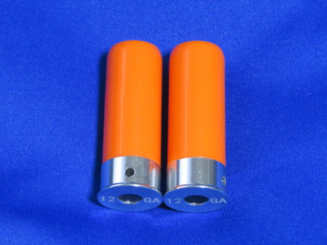 ショットガン用スナップキャップ 12ga用 空撃ち用カートリッジ 2個組(オレンジ) 散弾銃12番練習用カート 狩猟 クレー射撃 スラッグ射撃に拍卖