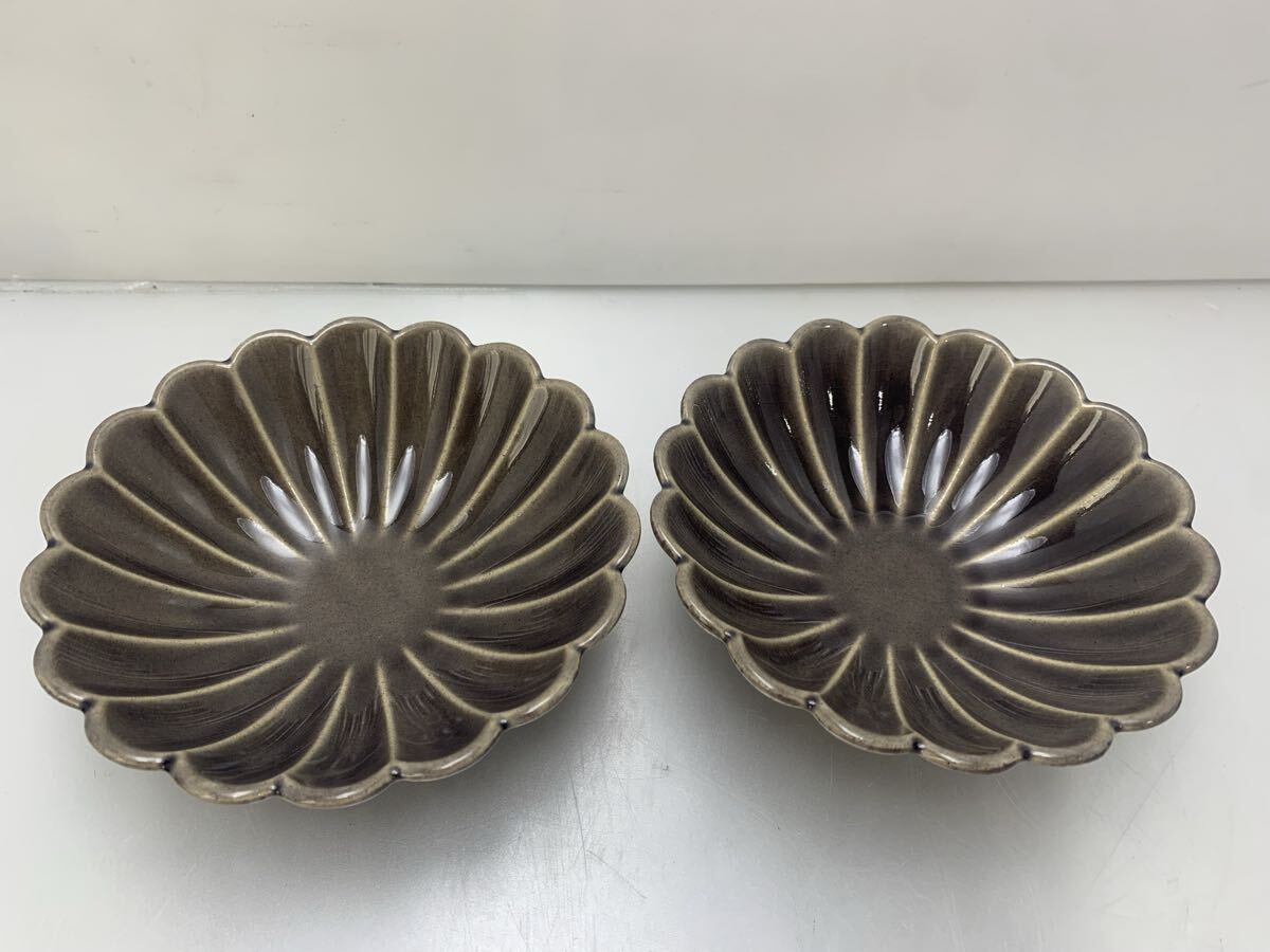 H7-3-50913Q スタジオエム ブロッサム 4.5寸鉢 マルミツポテリ 紫 小鉢 studio m 2客 拍卖