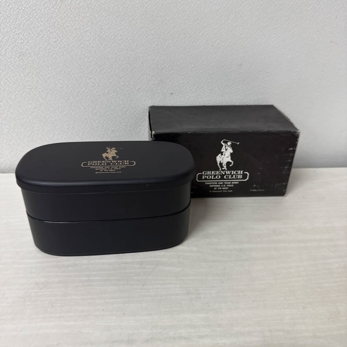 ● GREENWICEH POLO CLUB ポロ お弁当箱 ブラック 未使用品 ●拍卖