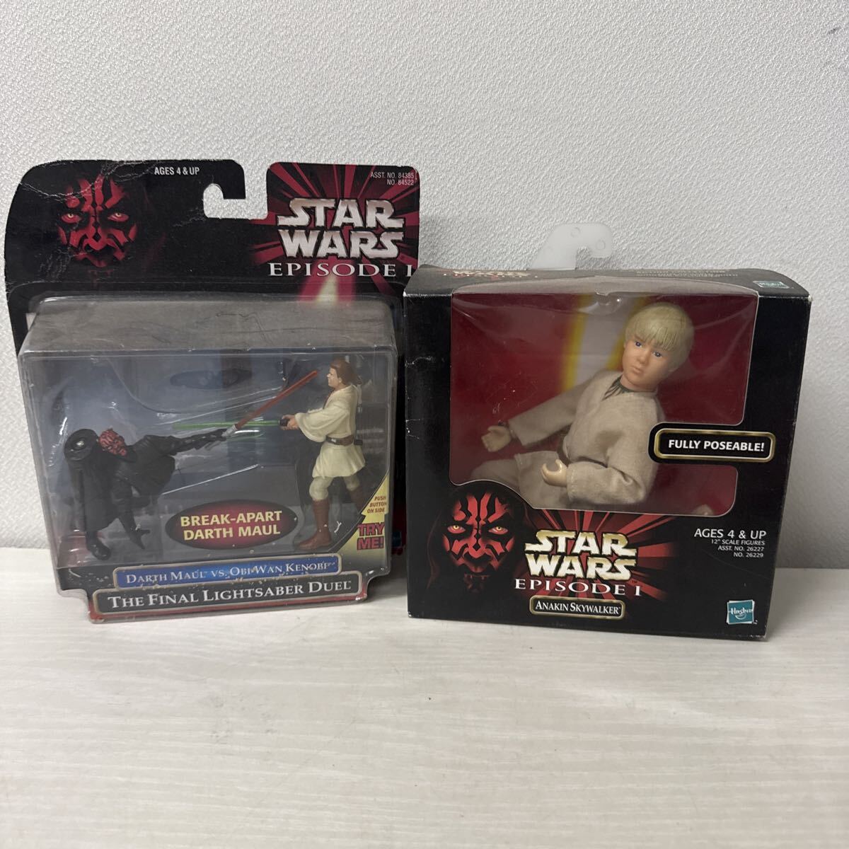 △star wars スターウォーズ  フィギュアEP1 アナキンスカイウォー ダースモールvsオビワン ケノービ 未使用品 △拍卖