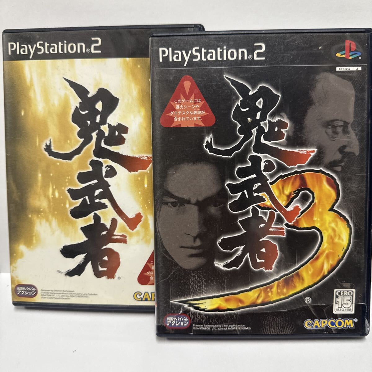鬼武者 鬼武者3 2本まとめて PS2 ソフト プレステ2拍卖