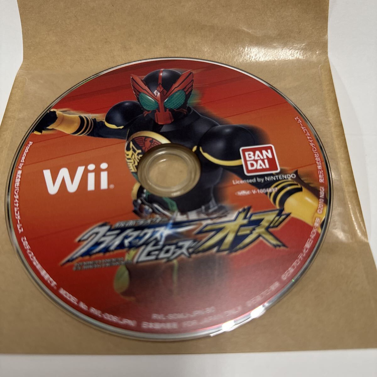 【wii】仮面ライダー クライマックスヒーローズ オーズ(ディスクのみ)拍卖