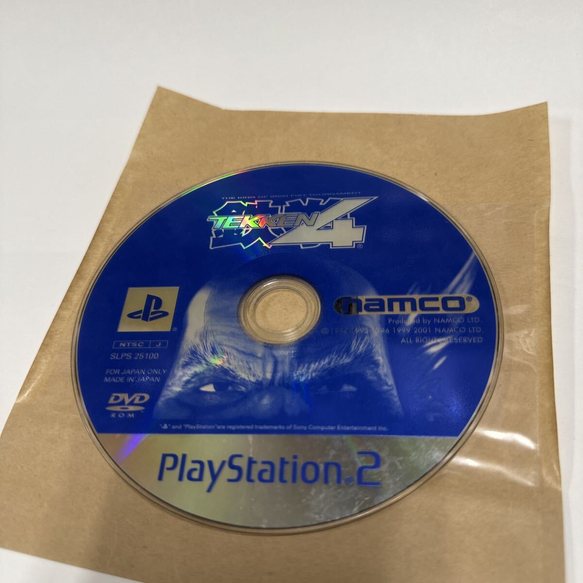 PS2 ソフト 鉄拳4 プレステ2 ディスクのみ拍卖