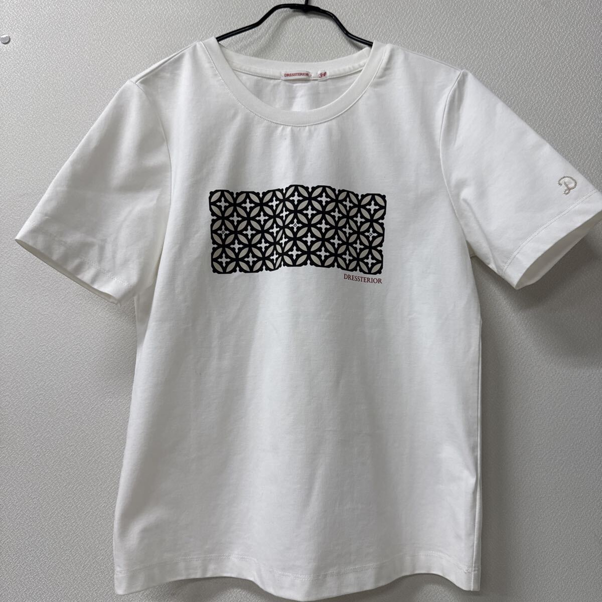 ● DRESSTERIOR ドレステリア 白 Tシャツ 半袖 レディース トップ ホワイト 半袖Tシャツ サイズ 34 未使用品 ●拍卖