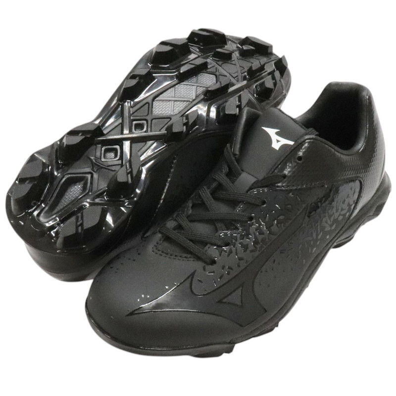 展示品【MIZUNO】ミズノ ポイントスパイク ウエーブセレクトナイン 11gp192200 ブラック×ブラック 24.0cm拍卖