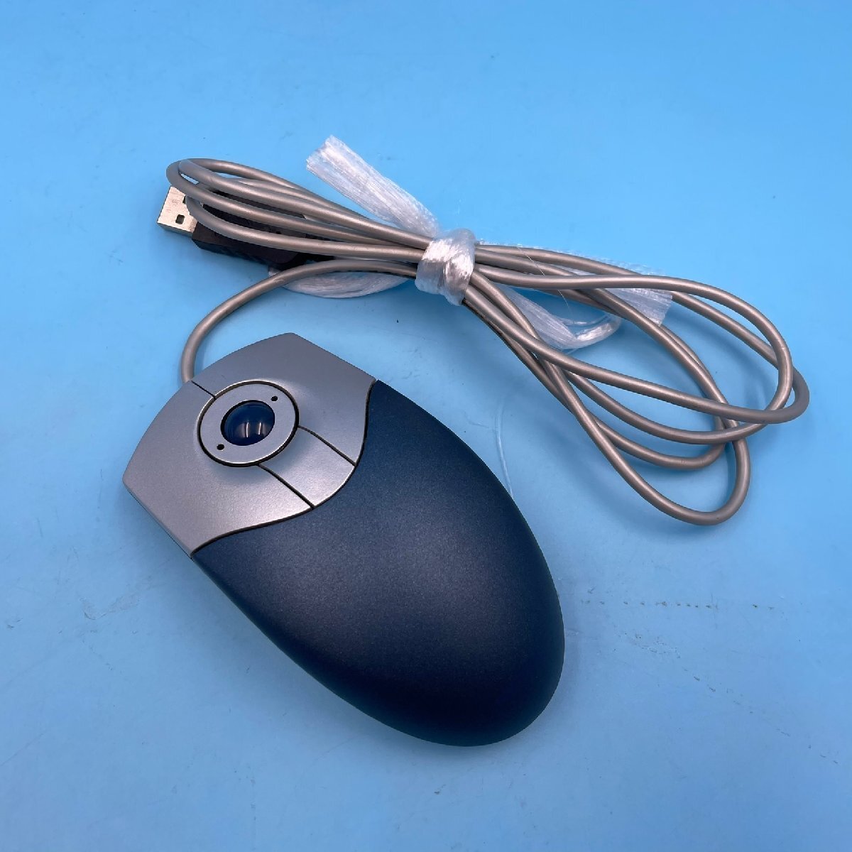 【19595】マウス Arvel フリーボールマウス コンビ MFB2US-BL ブルー&シルバーメタリック レトロ PC周辺機器 動作確認済み 現状品拍卖