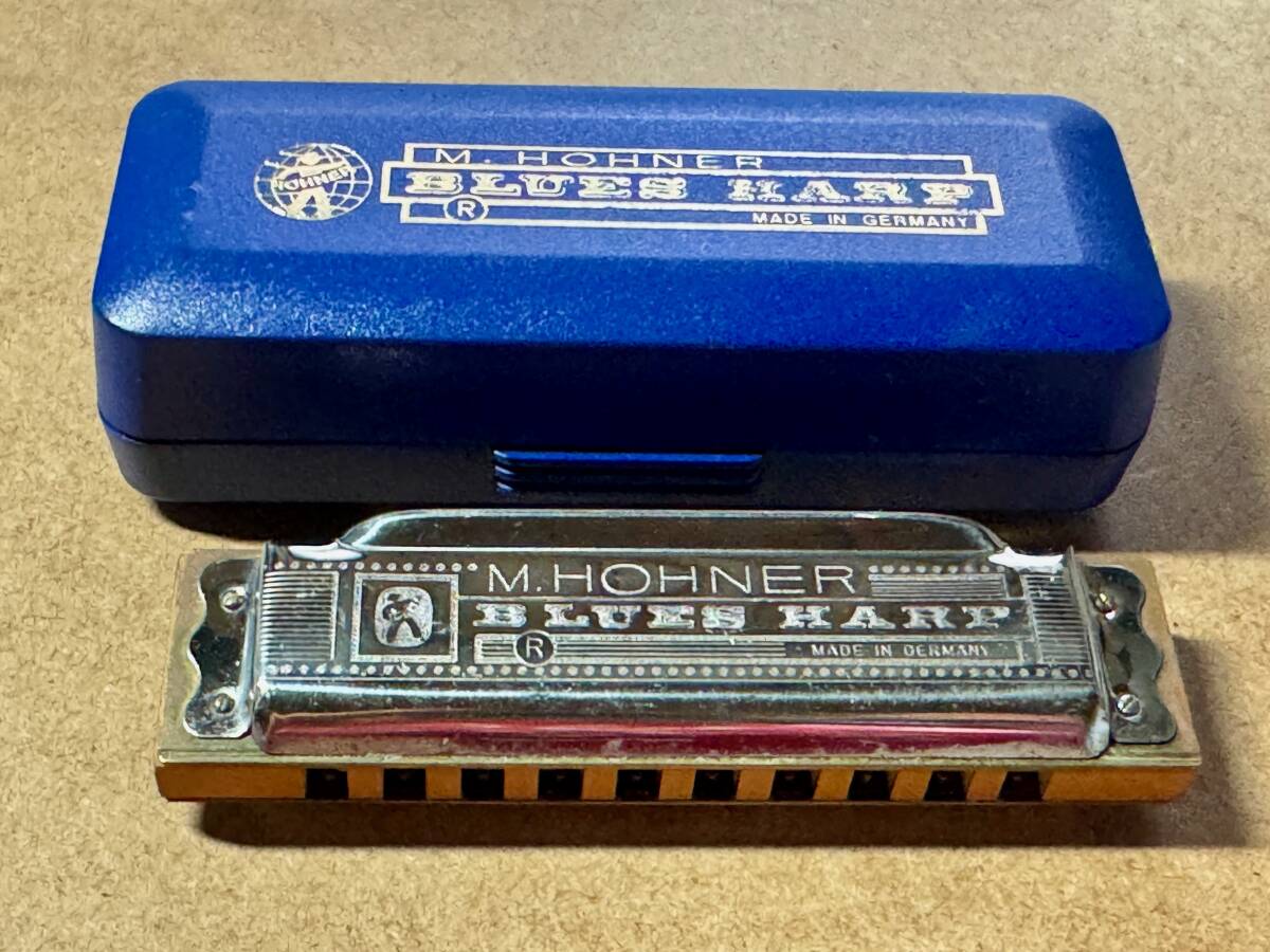 未使用!新品!M.HOHNER/BLUES HARP Key Of G ケース付!!拍卖