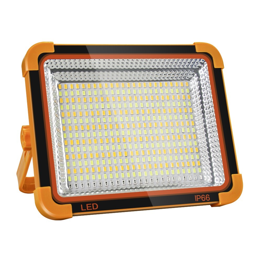 送料込 充電式 LED投光器 150W LED作業灯 投光器 高輝度 360個チップ 五つ点灯モード 無段階調光 ソーラー充電とUSB充電 IP66防水 SLT-360拍卖