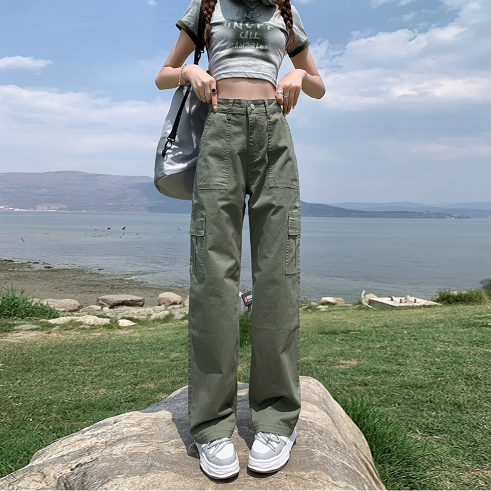 ☆ オリーブグリーン ☆ Mサイズ ☆ カーゴパンツ kpants408 カーゴパンツ レディース パンツ ズボン 長ズボン ベイカーパンツ拍卖