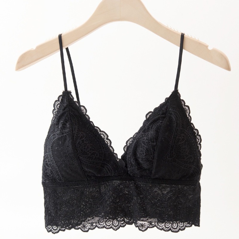 ☆ ブラック ☆ M ☆ 総レースブラトップ キャミソール ナイトブラ ブラトップ キャミソール カップ付き キャミ レディース インナー拍卖