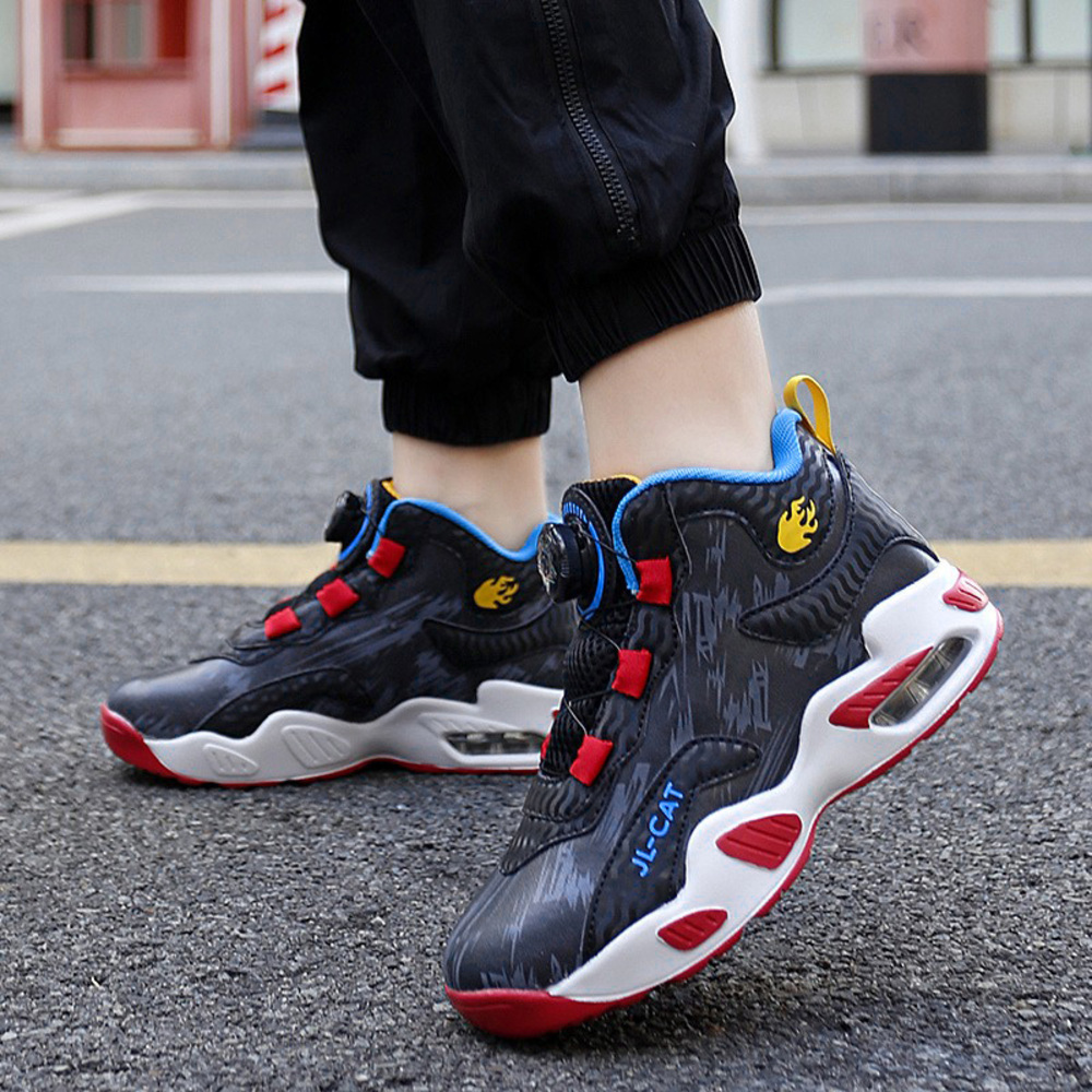 ☆ ブラック ☆ 32(20cm) ☆ バスケットシューズ バッシュ ジュニア ハイカット スニーカー キッズ バスケットシューズ バッシュ拍卖