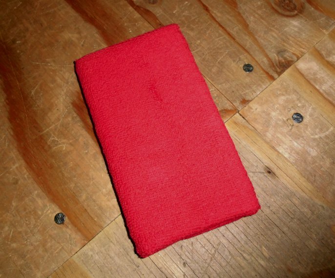 パイルリストバンド ロングタイプ レッド 無地/ソリッド拍卖