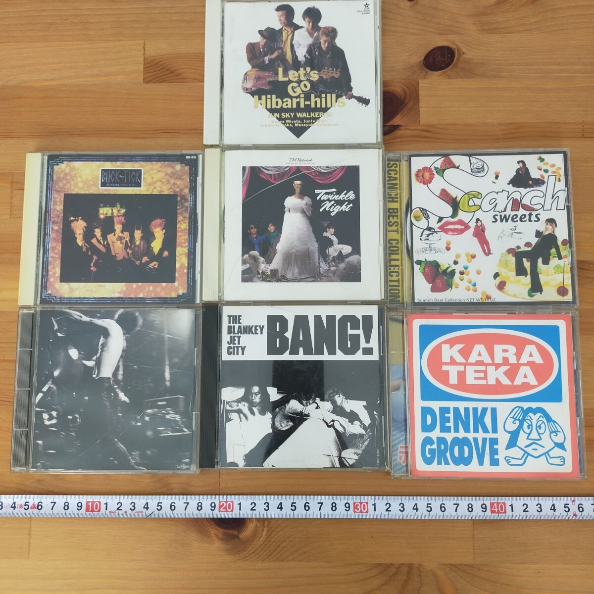 す3464 CD ロック 邦楽 ブランキー バクチク TMネットワーク 電気グルーヴ スカンチ ジュンスカ 7枚 まとめ セット拍卖