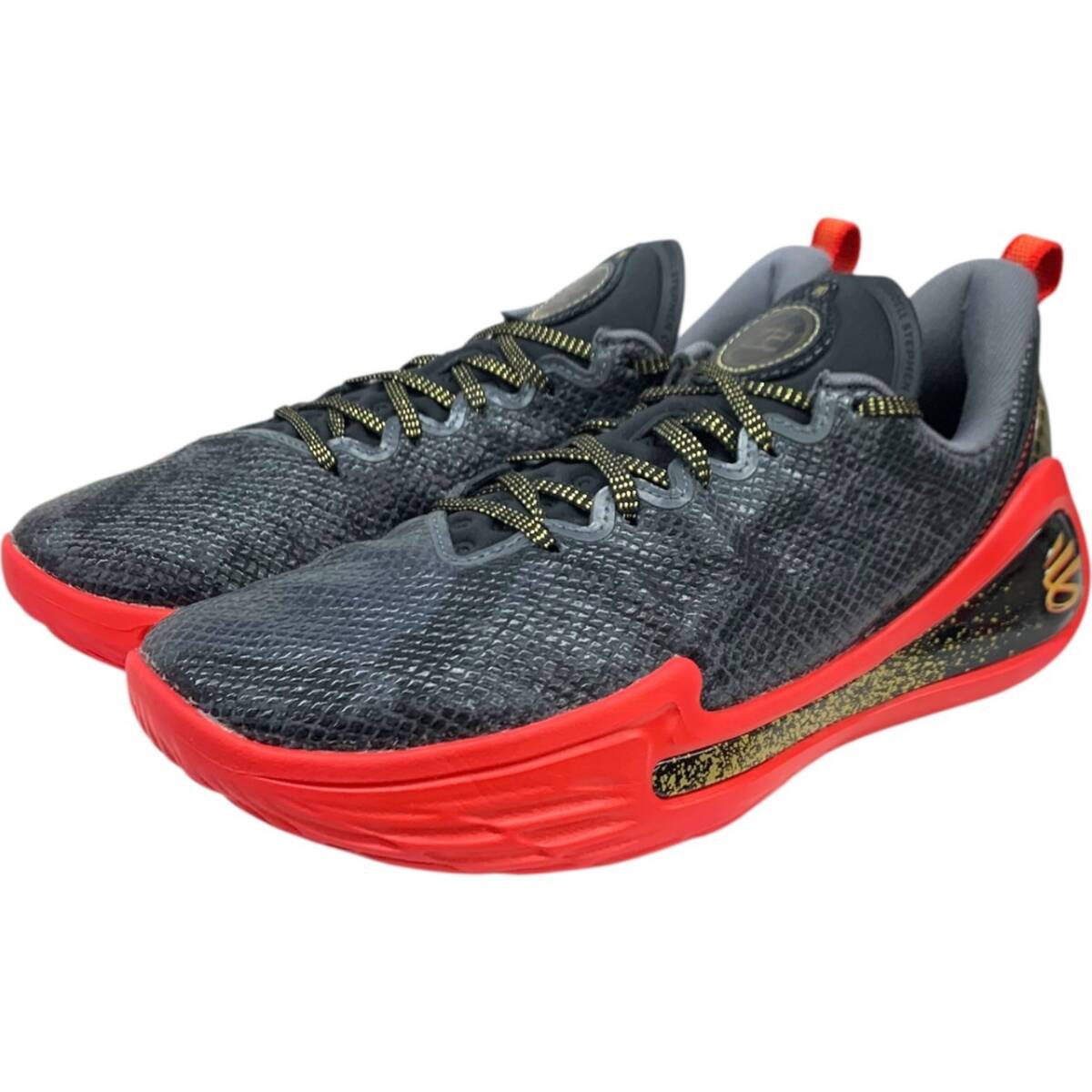 UNDER ARMOUR (アンダーアーマー) CURRY12 27.5 US9.5 ブラック&レッド メンズ/006拍卖