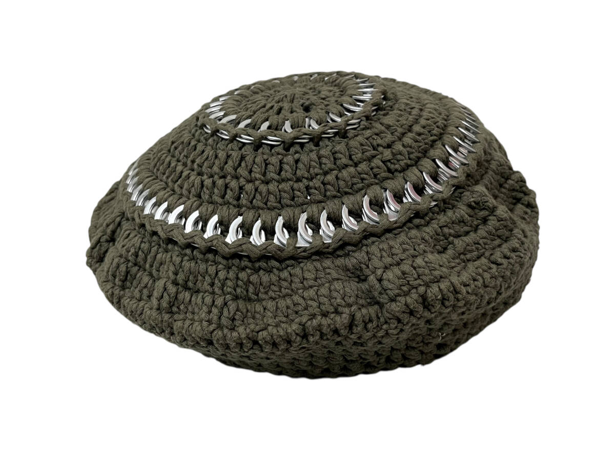 GANNI (ガニー) ベレー帽 ニット カーキ レディース/036拍卖