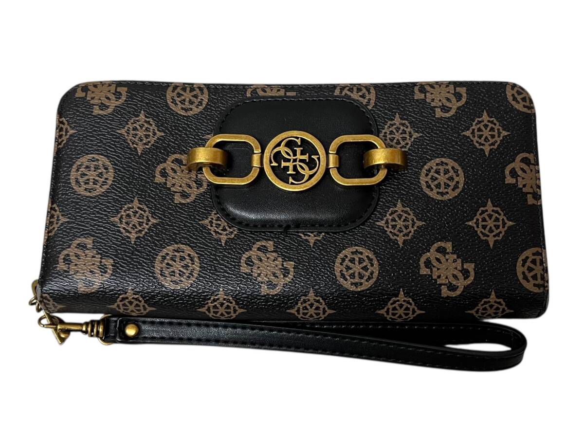GUESS (ゲス) 長財布 総柄 PB837846 ブラック レディース/025拍卖