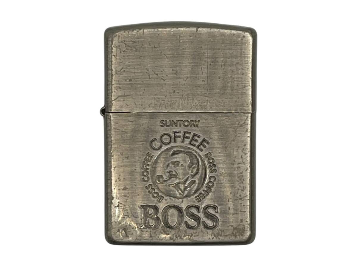zippo (ジッポー) 1998年製 BOSS ボス コーヒー オイルライター シルバー 雑貨/199拍卖
