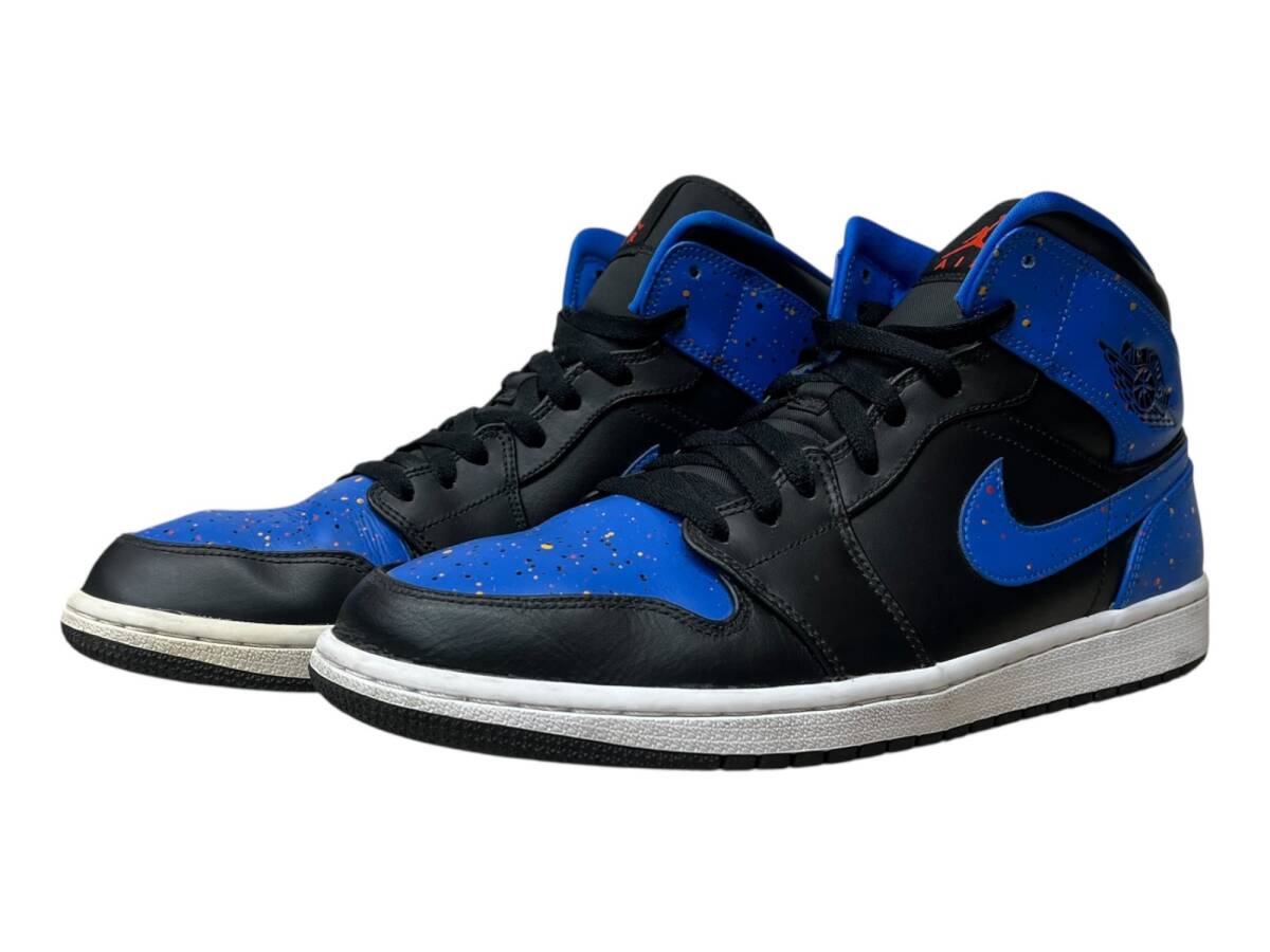 NIKE (ナイキ) AIR JORDAN1 RETRO MID エア ジョーダン 1 ミッド スニーカー 554724-048 29cm US11 ブルー×ブラック メンズ/199拍卖